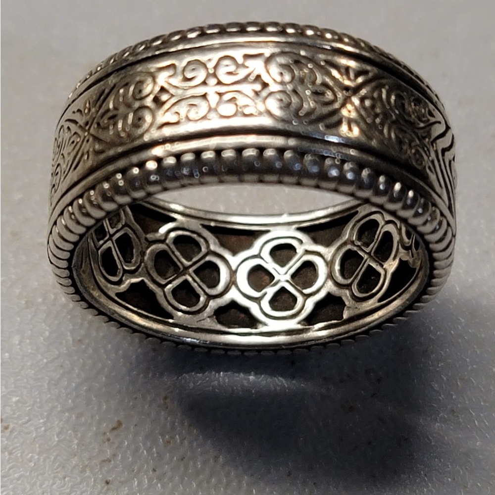 Men’s Konstantino Intricate Filigree 925 Silver Band Ring